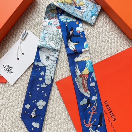 HERMES 26S SCARF 86 IN SILK 309632
