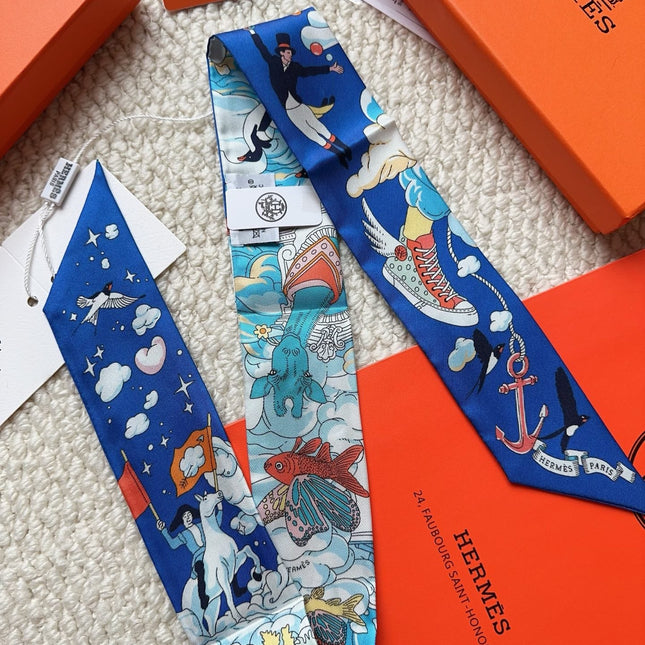 HERMES 26S SCARF 86 IN SILK 309632