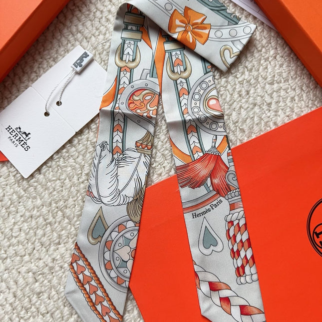 HERMES 26S SCARF 86 IN SILK 309641