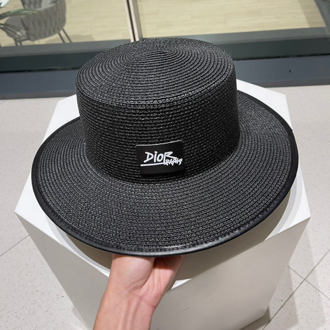 DIOR 26S STRAW BOATER HAT STYLE 205