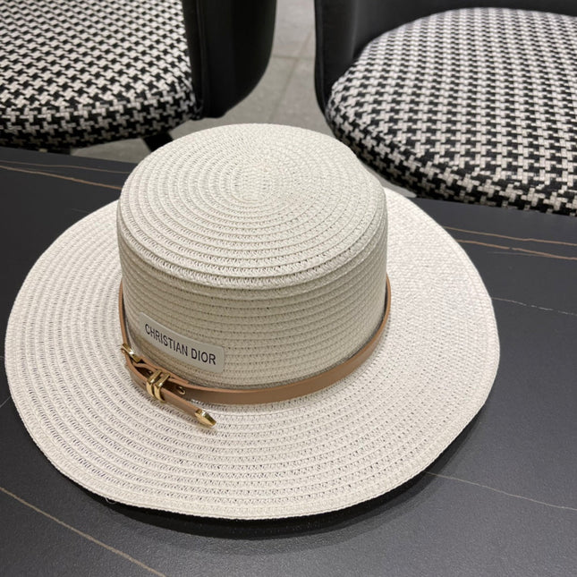 DIOR 26S STRAW BOATER HAT STYLE 191