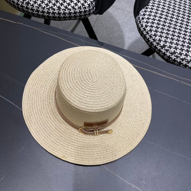 DIOR 26S STRAW BOATER HAT STYLE 202