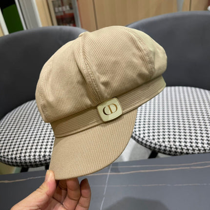 BAKER BOY HAT IN COSMIC LATTE BEIGE COTTON 429849