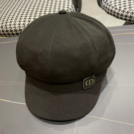 BAKER BOY HAT IN BLACK COTTON 429850