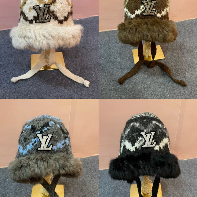 KNITTED WOOL HAT COLORFUL 436580