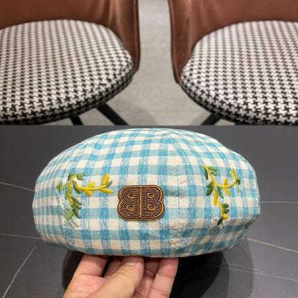 BALENCIAGA 26S PLAID BERET STYLE 7