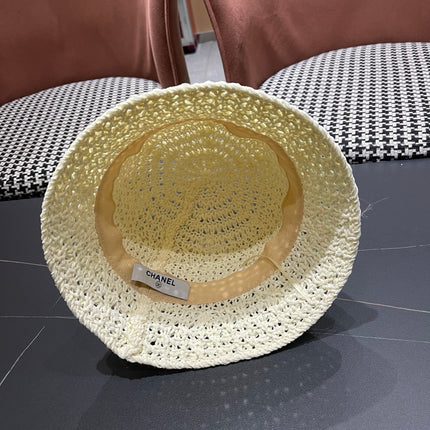 CHANEL 26S RAFFIA BUCKET HAT 335790