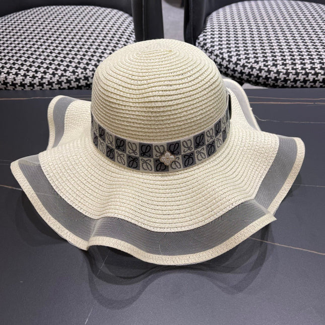 LOEWE 26S WIDE BRIM STRAW SUN HAT STYLE 050