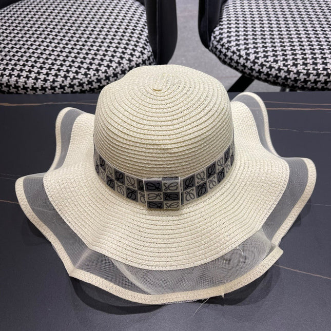 LOEWE 26S WIDE BRIM STRAW SUN HAT STYLE 050
