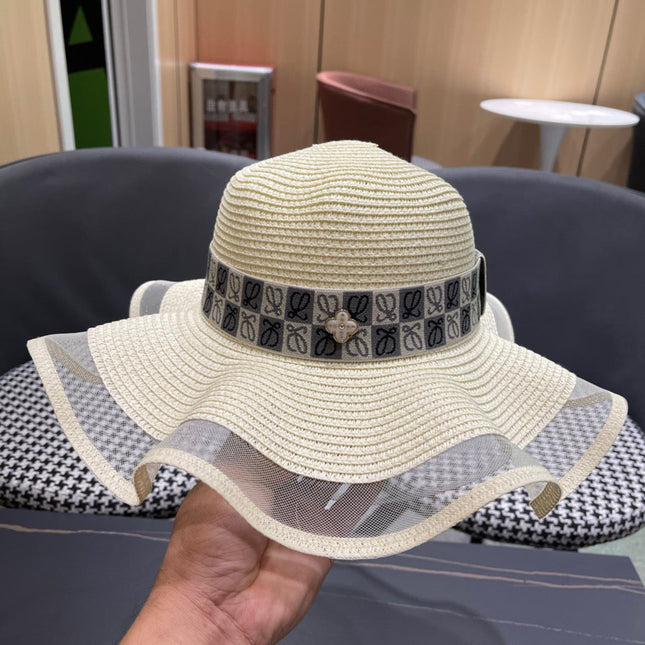 LOEWE 26S WIDE BRIM STRAW SUN HAT STYLE 050