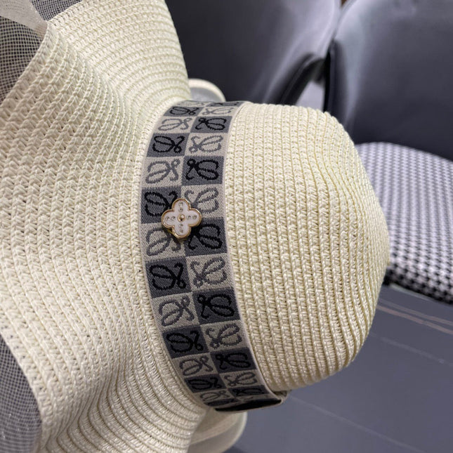 LOEWE 26S WIDE BRIM STRAW SUN HAT STYLE 050