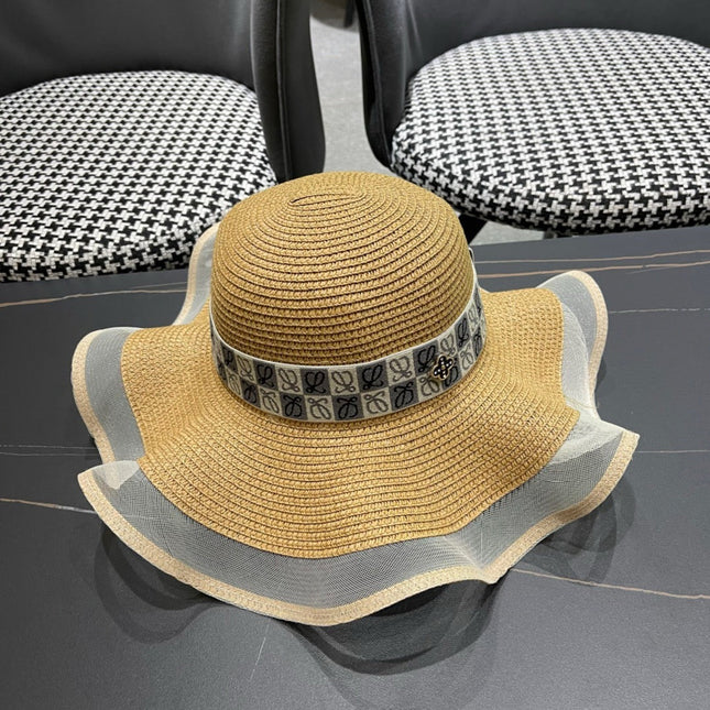 LOEWE 26S WIDE BRIM STRAW SUN HAT STYLE 052