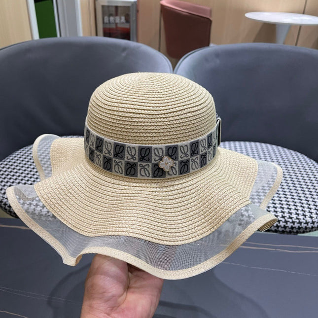 LOEWE 26S WIDE BRIM STRAW SUN HAT STYLE 053