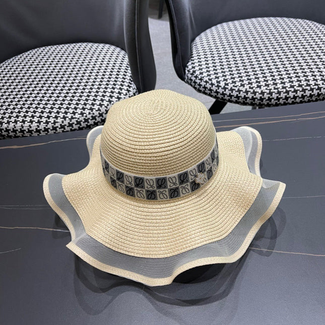 LOEWE 26S WIDE BRIM STRAW SUN HAT STYLE 053