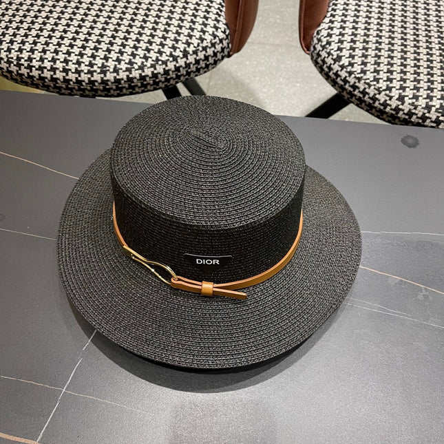 DIOR 26S STRAW BOATER HAT STYLE 192