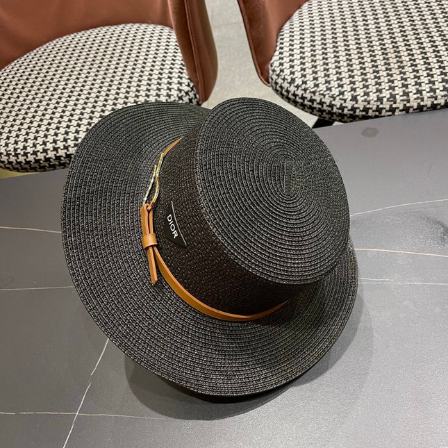 DIOR 26S STRAW BOATER HAT STYLE 192