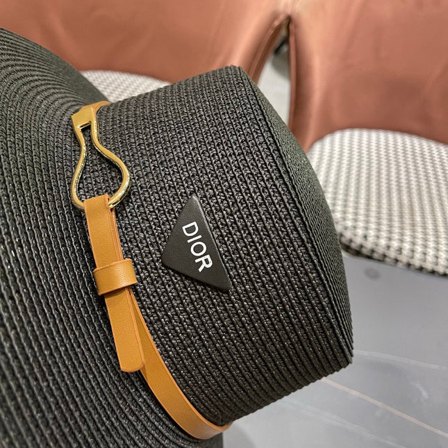 DIOR 26S STRAW BOATER HAT STYLE 200