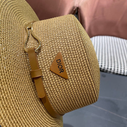 DIOR 26S STRAW BOATER HAT STYLE 201