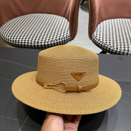 DIOR 26S STRAW BOATER HAT STYLE 201
