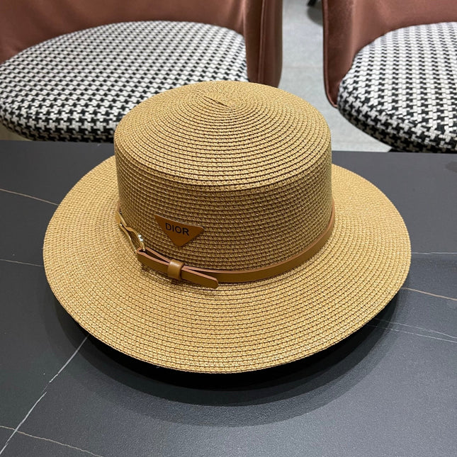 DIOR 26S STRAW BOATER HAT STYLE 201