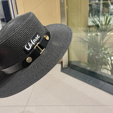 CELINE 26S STRAW BOATER HAT STYLE 141