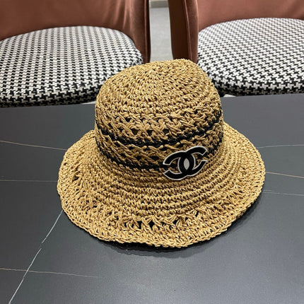 CHANEL 26S RAFFIA BUCKET HAT 335843