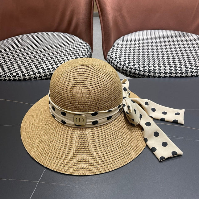DIOR 26S BRIM STRAW SUN HAT STYLE 180