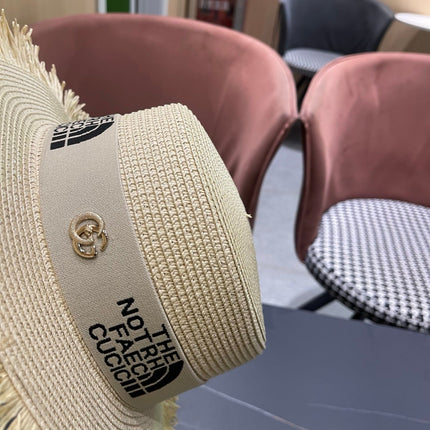 GUCCI 26S WIDE-BRIMMED STRAW HAT STYLE 66