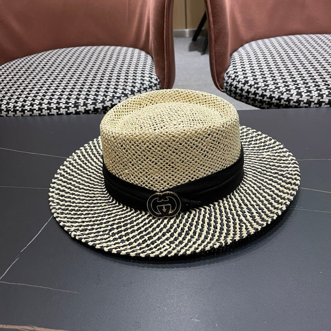 GUCCI 26S WIDE-BRIMMED STRAW HAT 264