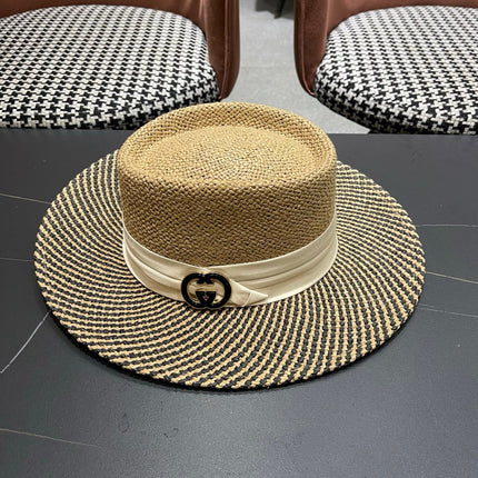 GUCCI 26S WIDE-BRIMMED STRAW HAT 265