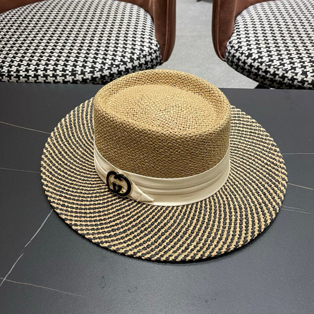 GUCCI 26S WIDE-BRIMMED STRAW HAT 265