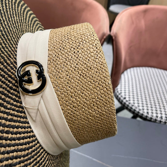 GUCCI 26S WIDE-BRIMMED STRAW HAT 265