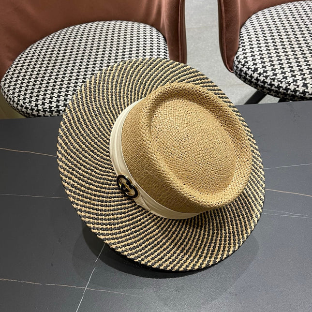 GUCCI 26S WIDE-BRIMMED STRAW HAT 265