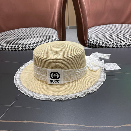 GUCCI 26S WIDE-BRIMMED STRAW HAT 252