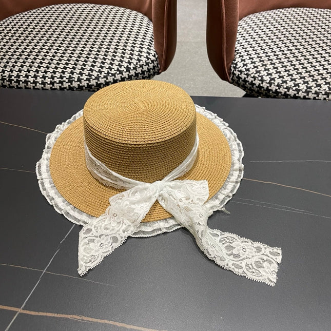 GUCCI 26S WIDE-BRIMMED STRAW HAT 253