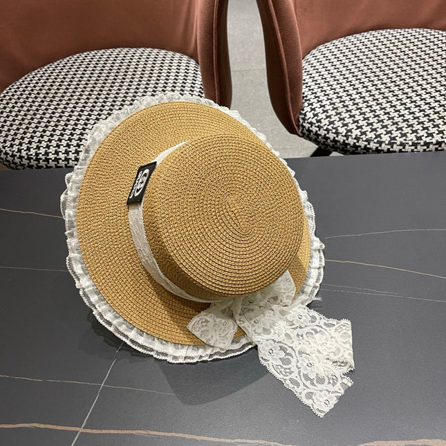 GUCCI 26S WIDE-BRIMMED STRAW HAT 253
