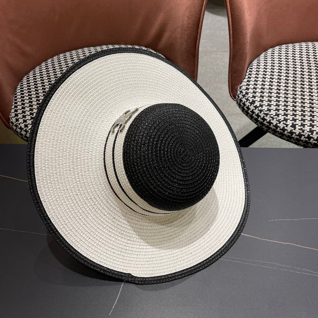 CELINE 26S WIDE BRIM STRAW SUN HAT 199