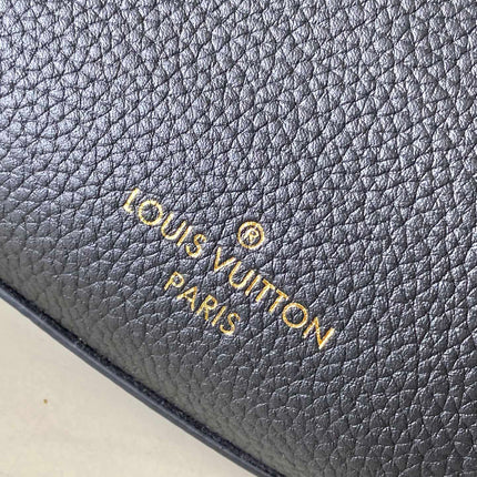 LOW KEY BUMBAG 28 IN BLACK CALFSKIN GOLD BUCKLE