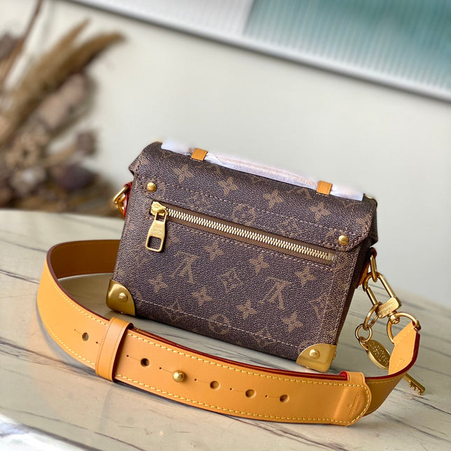 SOUL TRUNK 19 IN BROWN MONOGRAM DUST CANVAS GOLD HARDWARE