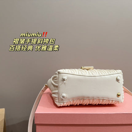 HANDBAG 20 IN WHITE CALFSKIN