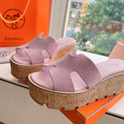 EZE 65 SANDAL PASTEL PINK SUEDE