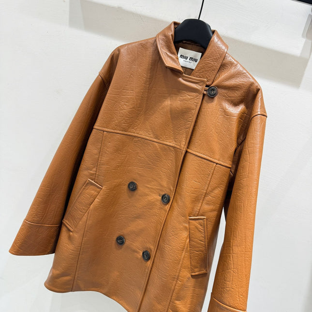 MIUMIU LEATHER JACKET STYLE 845