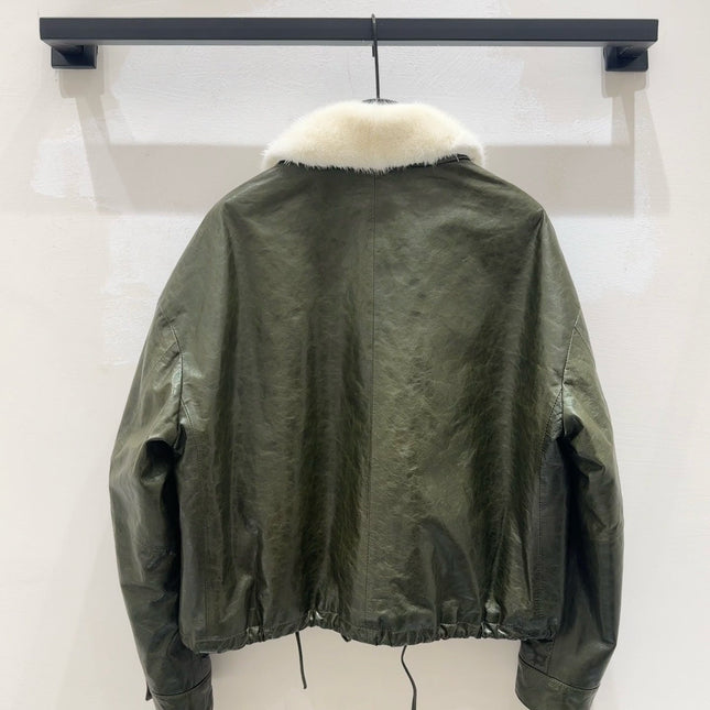 MAX MARA 25S SHEEPSKIN AND MINK FUR COAT 153