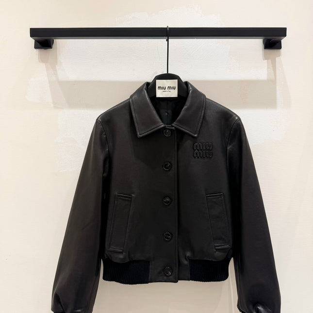 MIUMIU LEATHER JACKET STYLE 843