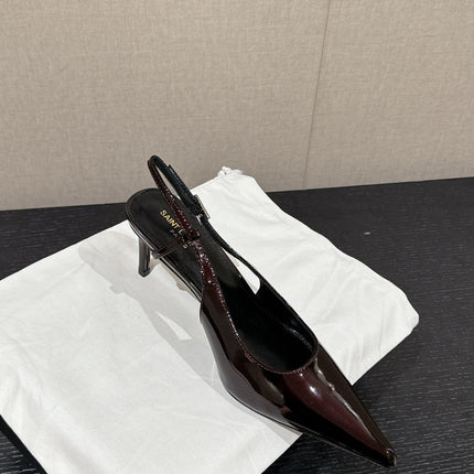 SL CHERISH SLINGBACK 75 WINE CALFSKIN