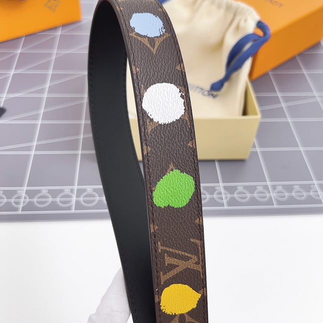 LV BLOOM 30 MM IN COLORFUL MONOGRAM CALFSKIN SILVER HARDWARE