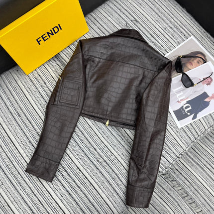 FENDI 26S LEATHER JACKET 347