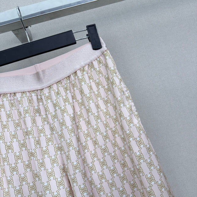CELINE 26S ELASTIC WAIST WIDE LEG PANTS 338
