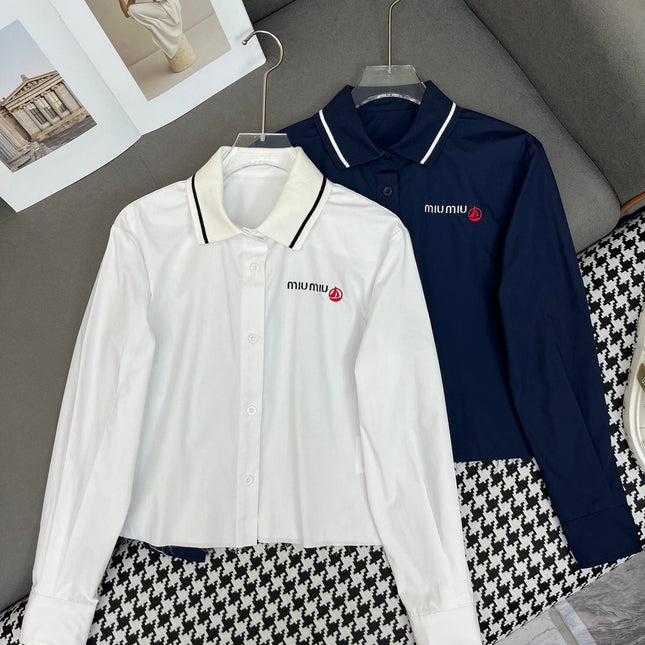 MIUMIU LONG-SLEEVE SHIRT 214505