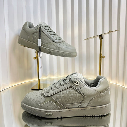 B27 LOW-TOP SNEAKER TROUT GRAY SMOOTH CALFSKIN